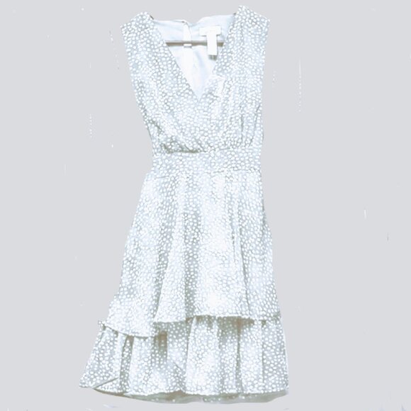 Women's JAPNA Cream and Black Polka Dot Skort Dress - Picture 2 of 11